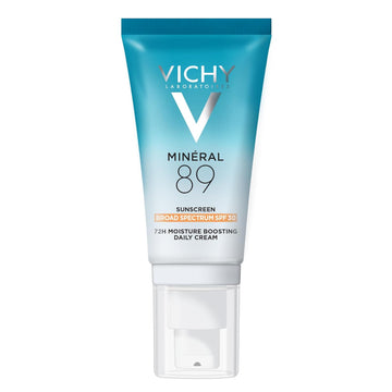Vichy Minéral 89 Face Sunscreen Spf 30 | Hydrating Daily Sunscreen For Face Spf 30 | Hyaluronic Acid + Niacinamide + Squalane Oil | No White Cast Sunscreen | Oxybenzone Free | Travel Size Sunscreen