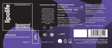 100% Pure Sunflower Phosphatidylcholine 1000Mg Lpc1-150Ml Lipolife