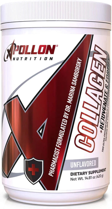 Apollon Nutrition Collagen | Premium Naticol, Kollagen Ii-Xs, Astrion, Hyaluronic Acid, Dermaval For Hair, Skin, Nails Recovery | 30 Servings