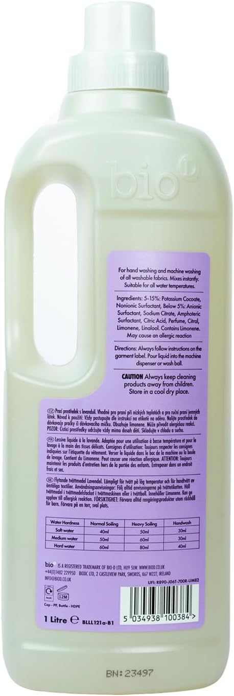 Bio D 1 Litre Lavender Laundry Liquid