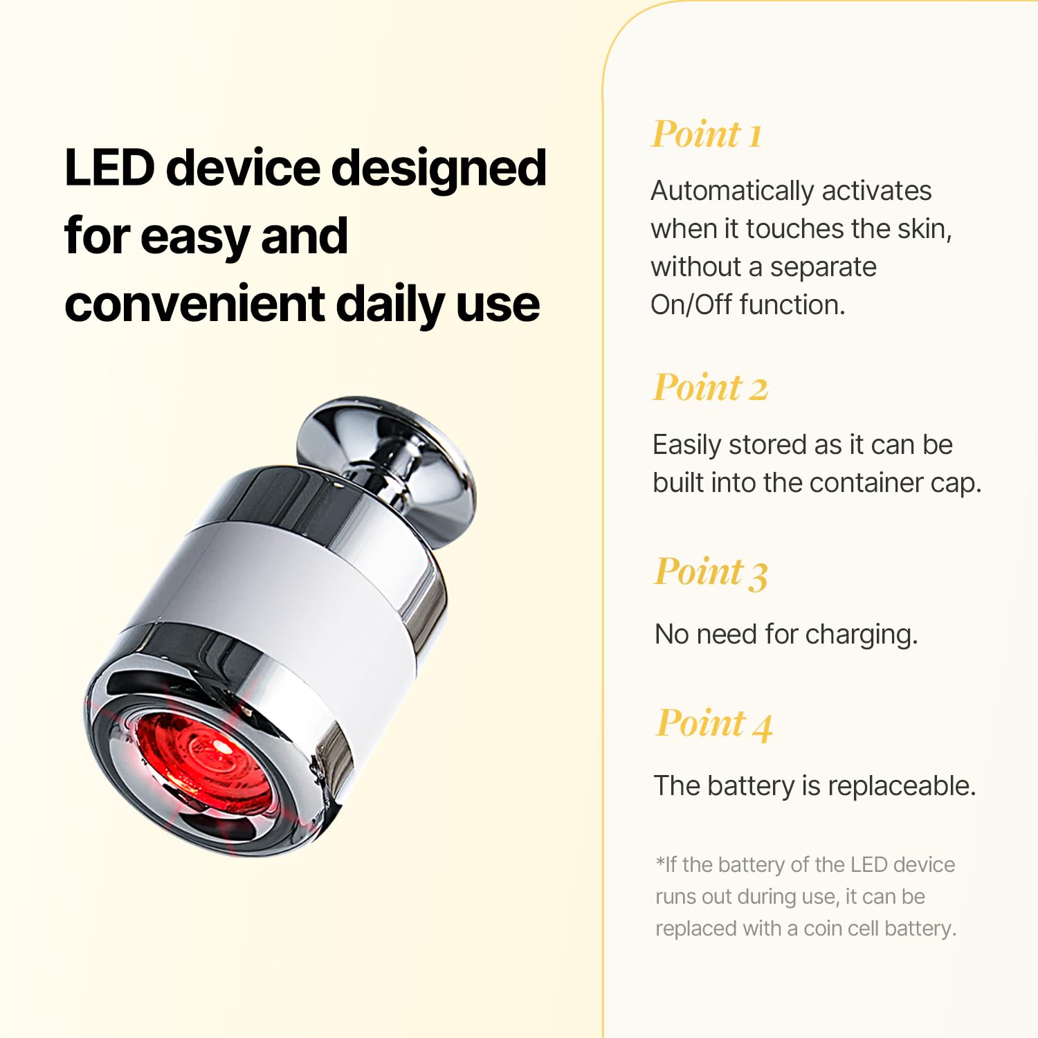 Vita Real Toning Laser Cream - Face Moisturizer For Hydrating And Glow-Enhancing - Face Cream With Vitamin Capsule And Hydration Gel For Uneven Skin Tone - Led Device For Absorption - 1.7 Fl. Oz