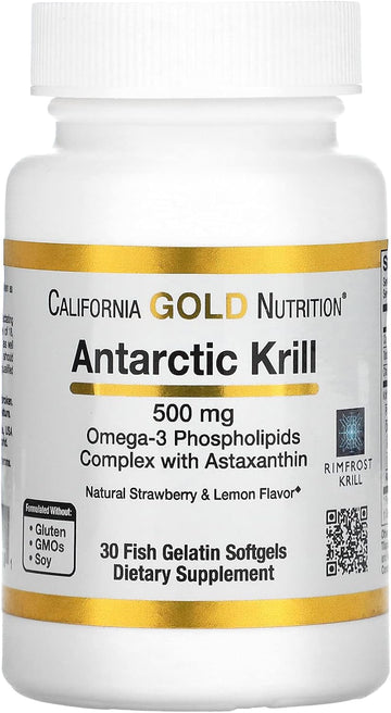 Antarctic Krill Oil, 500 mg Omega-3 Phospholipids with Naturally Occur