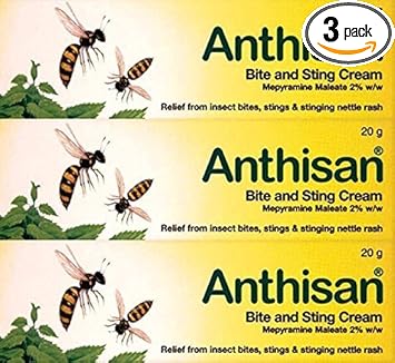 Anthisan Bite & Sting Cream 20G X 3 Packs