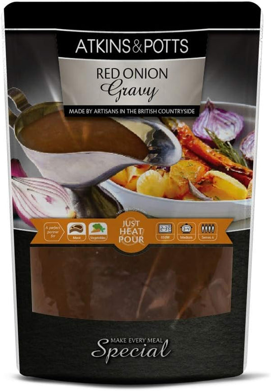 Atkins & Potts Red Onion Gravy (350G)