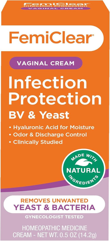 Femiclear Infection Protection Against Bv & Yeast - Natural Feminine Care Cream