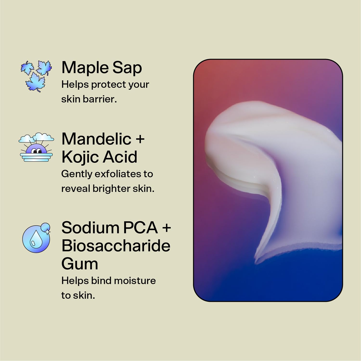 Bubble Skincare Over Night Hydrating Sleep Mask - Gentle Exfoliating Overnight Face Mask For Skin Barrier Repair - Formulated With Mandelic Acid & Sodium Pca To Hydrate, Brighten & Soothe Skin (50Ml) : Beauty & Personal Care