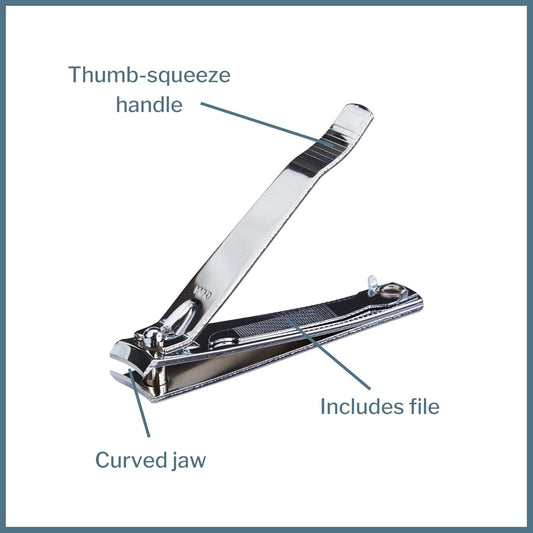 16131700 Toenail Clippers Mckesson Thumb Squeeze Lever