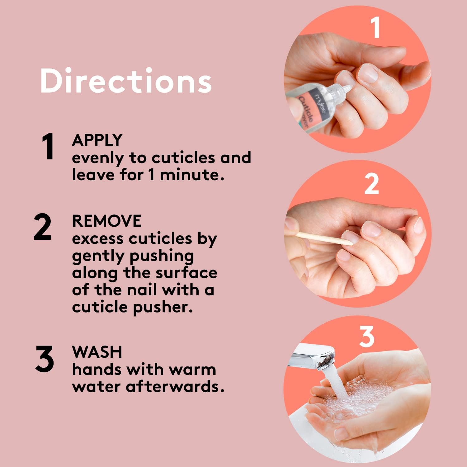 Mylee Cuticle Remover Gel with Peppermint Oil 50ml - Softens and Moisturises Cuticles, Removes Dead Skin : Amazon.co.uk: Beauty