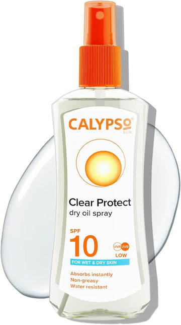 Calypso Wet Skin Dry Oil Spray With Spf10, 200 Ml (Pack Of 2)