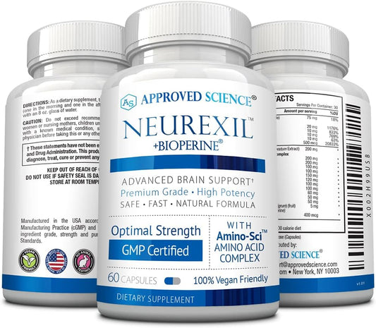 Approved Science Neurexil - Natural Nootropic Support With Dmae - Enha