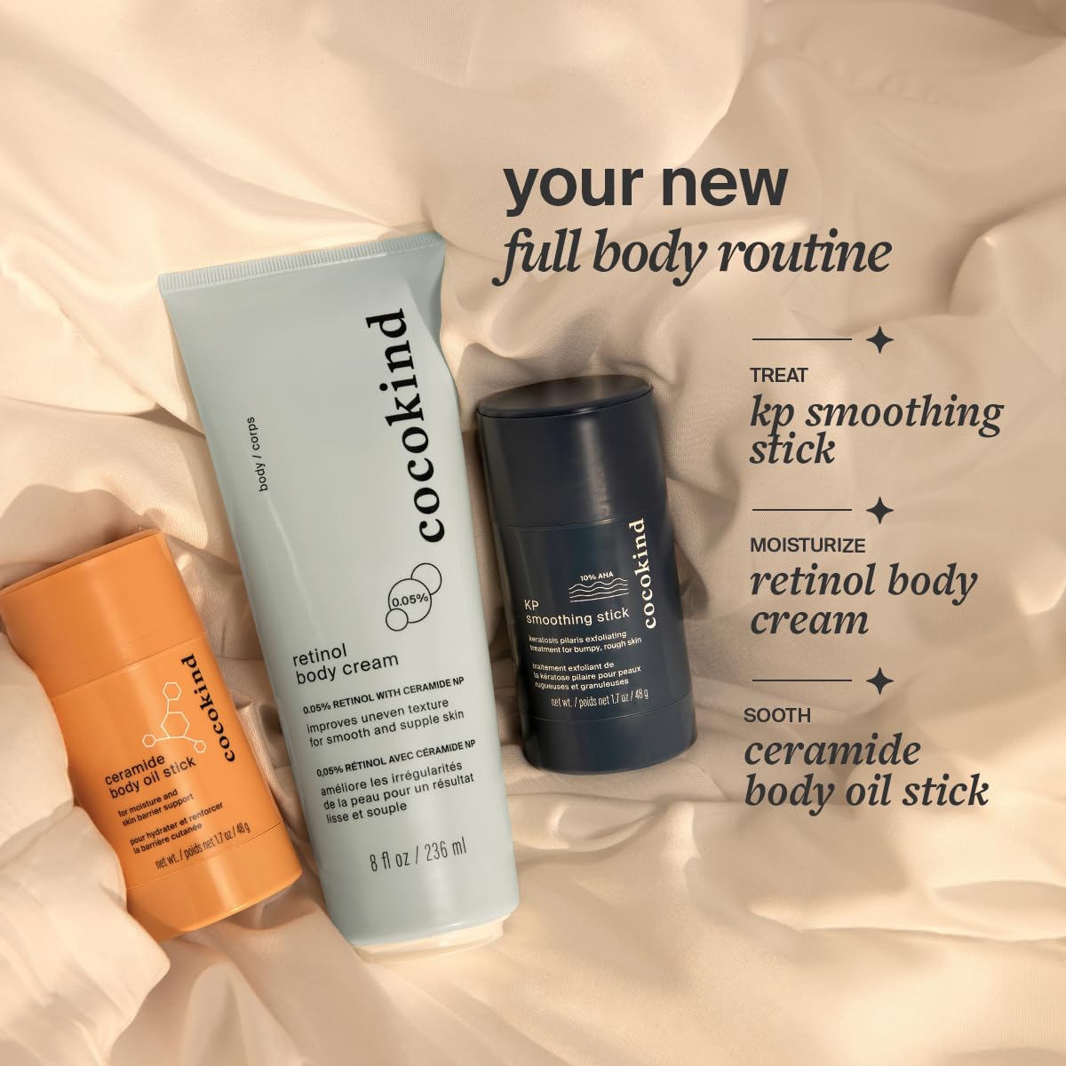 Cocokind Kp Smoothing Stick, Mess-Free Keratosis Pilaris Bump Body Scrub, All Skin Types Including Sensitive Skin, Fragrance Free, Cruelty Free, Vegan, 1.7 Oz : Beauty & Personal Care