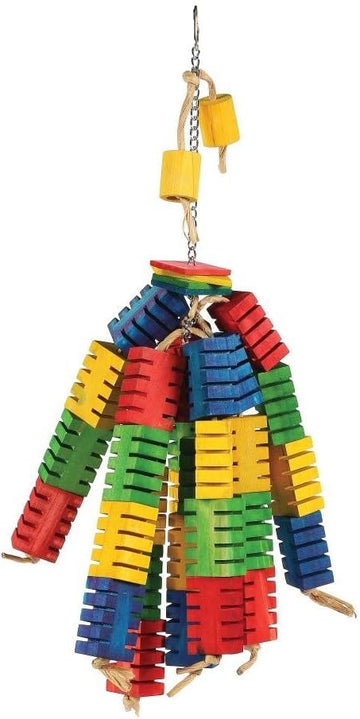 The Bird House Groovy Colour Blocks Bird Toy, Large :Toys & Games