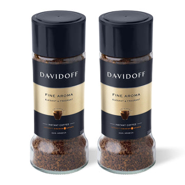 Davidoff Fine Aroma Instant Coffee - Elegant And Fragrant - Medium Body With A Acidic Tang - 100% Arabica Beans - 7/12 Intensity