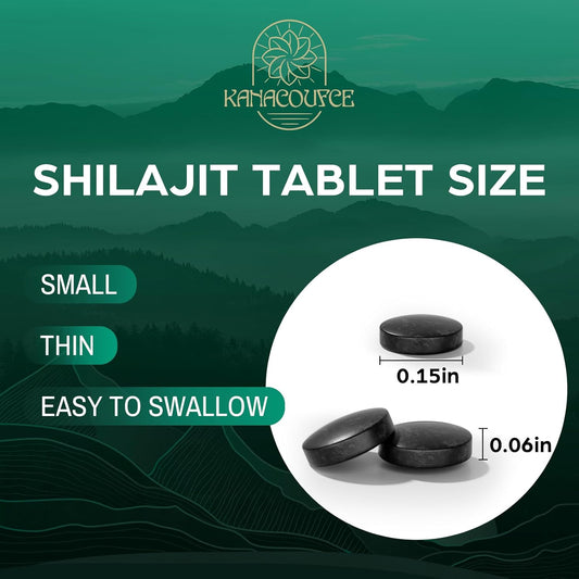30,000 Mg Shilajit Tablets, Shilajit Himalayan Organic, With Fulvic Acid & 85+ Trace Minerals, More Effective Than Shilajit Resin & Capsules, Shilajit For Men & Women, With Lab Test. 60 Count