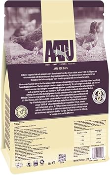 Aatu 85/15 Dry Cat Food, Chicken, High Protein, Grain Free Recipe, No Artificial Ingredients, 3 Kg27297.0