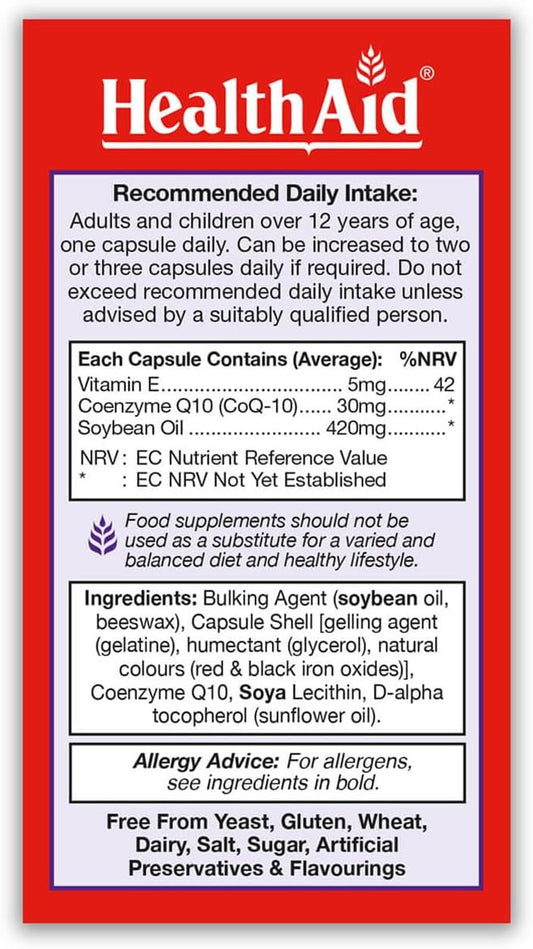 Healthaid Conergy Coq-10 30Mg - 30 Capsules (Pack Of 2)