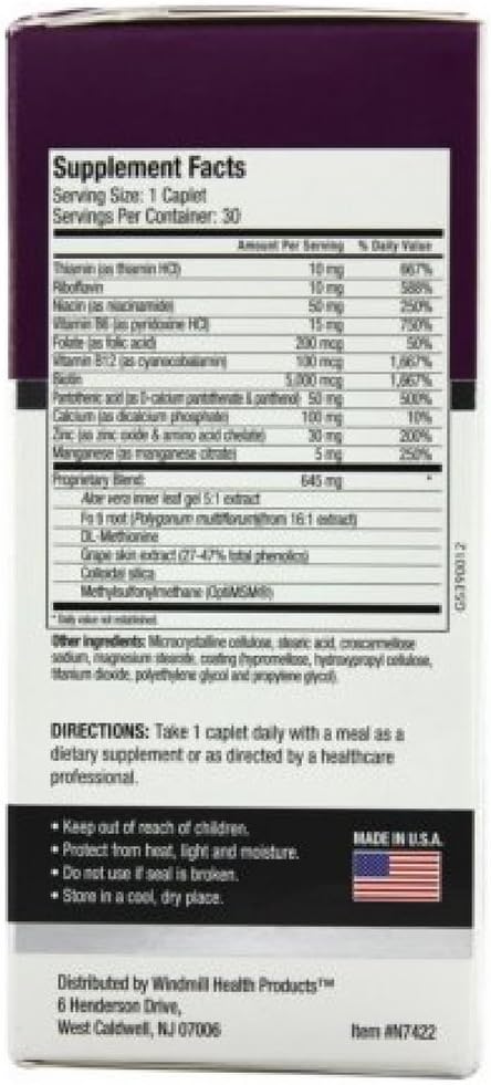 RejuviCare Hair, Skin & Nails Formula Caplets 30 ea (Pack of 9)