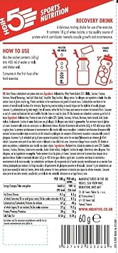 High5 Recovery Drink | Whey Protein Isolate | Promotes Recovery | (Berry, 9 X 60G)