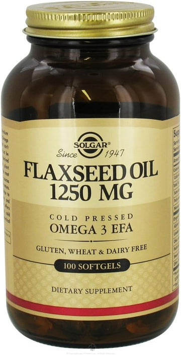 Flaxseed Oil 1250Mg 100 Sg 3-Pack