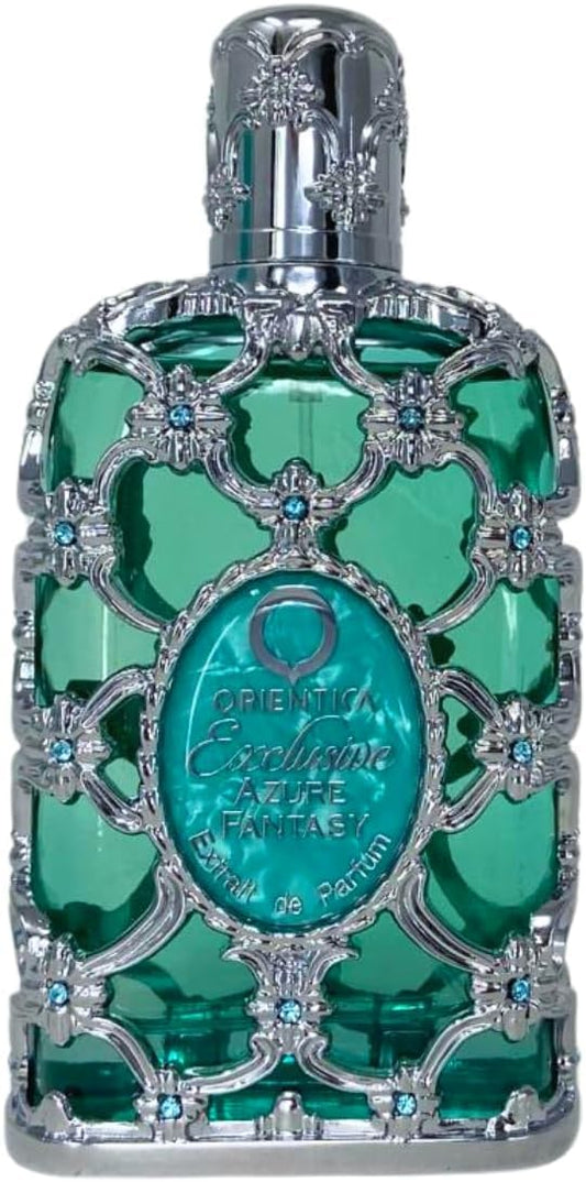 Orientica Azure Fantasy Extrait De Parfum With Notes Of Bergamot, Jasmine & Ambergris, Luxurious & Refreshing Woody Floral Fragrance For Men & Women, Long-Lasting & Captivating Unisex Perfume, 80Ml : Beauty & Personal Care