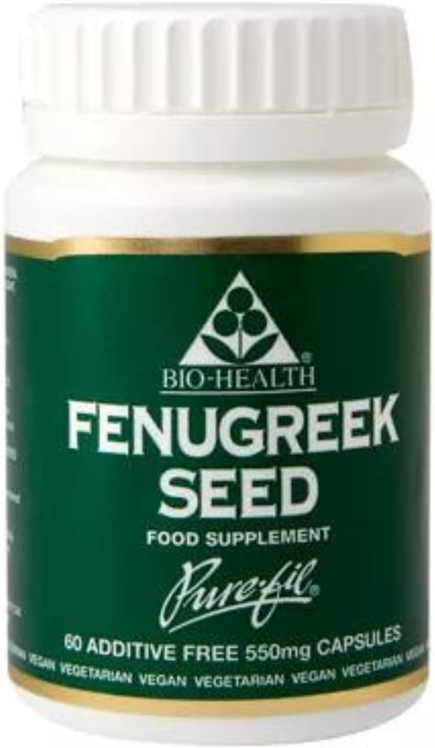 Bio-Health Fenugreek Seed 550mg Herbal Food Supplement for General Health, Suppports Normal Blood Sugar Levels and Cholesterol, Additive Free, 60 Capsules : Amazon.co.uk: Health & Personal Care