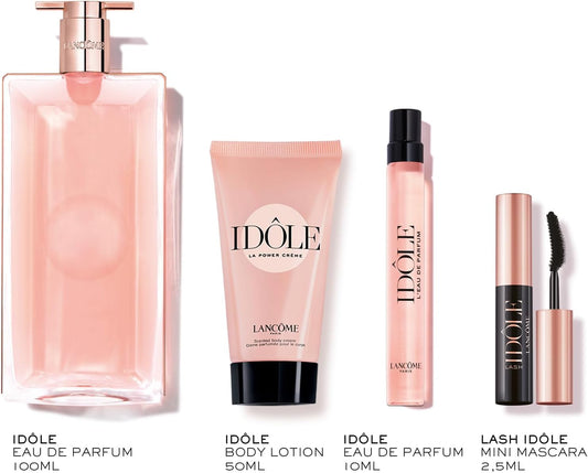 LancƓme IdƓle Eau De Parfum Gift Set Includes IdƓle Eau De Parfum, 100Ml, IdƓle Power Cream, 50Ml, IdƓle Eau De Parfum Spray 10M, And Lash IdƓle Mascara Mini, 2Ml