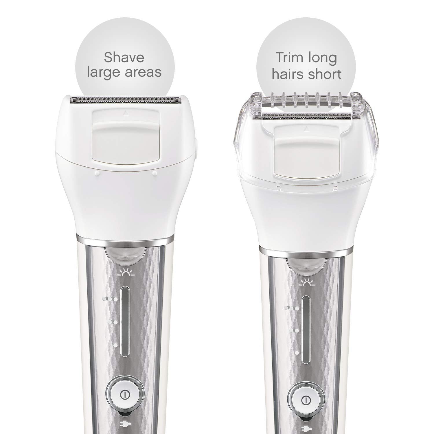 Panasonic Cordless Shaver & Epilator for Women With 7 Attachments, Gentle Wet/Dry Hair Removal, Foot Scrubber & Body Cleansing Brush, ES-EL9A-S : Beauty & Personal Care