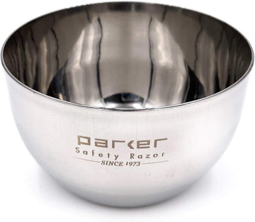 Parker Deluxe Unbreakable Stainless Steel Shaving Bowl – For Use With Your Favorite Shave Soap Or Lathering Shaving Cream