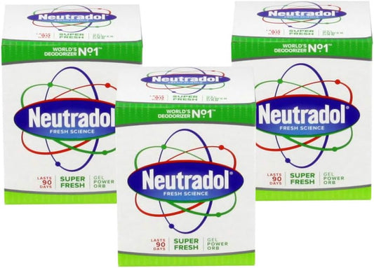 Neutradol Gel Power Orbs - 3 Pack: Super Fresh, Fresh Pink, Original For Clean Air At Home And Work