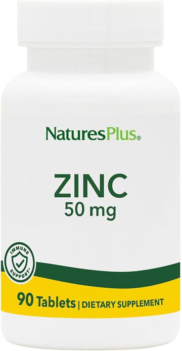 Zinc, 50 Mg, 90 Tablets, Naturesplus