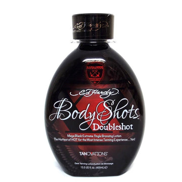 Tanovations Ed Hardy Body Shots Double Shot Warning Mega Extreme Hot Tingle, 13.5 Oz. : Beauty & Personal Care