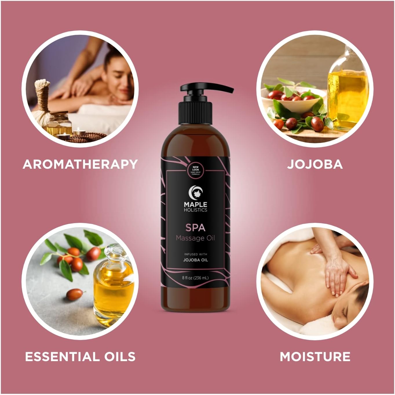 Calming Massage Oil for Massage Therapy - Home Spa Full Body Massage O