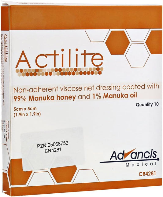 Actilite Animal Dressing 5 X 5 Cm Double Pack 2 X 10 Items