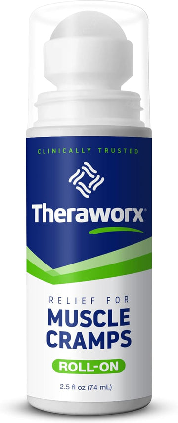 Theraworx Relief For Muscle Cramps Roll-On Fast-Acting Muscle Spasm, Leg Soreness And Foot Relief - 2.5 Oz - 1 Count