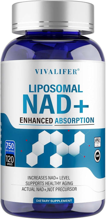 Nmn Supplement Alternative 750Mg - 120 Capsules For Maximum Absorption - Liposomal Nad+ Supplement Promotes Anti-Aging, Antioxidant Support, Metabolism & Energy Boost