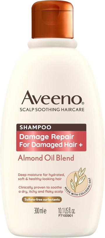 Aveeno Damage Repair Almond Oil Scalp Soothing Shampoo For Damaged Hair 300Ml