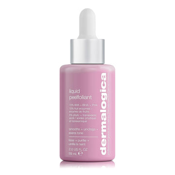 Dermalogica Liquid Peelfoliant With Glycolic Acid, Face Exfoliator Peel With Aha Bha Pha, Smooths Fine Lines And Wrinkles, Unclogs Pores, And Improve Skin Tone - 2 Fl Oz