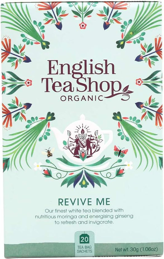 English Tea Shop Organic Revive Me - 20 Paper Tea Bag Sachets