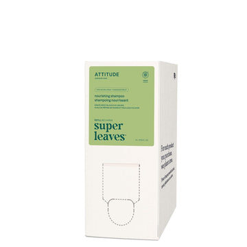 ATTITUDE Nourishing Hair Shampoo, EWG Verified, For Dry and Damaged Hair, Naturally Derived Ingredients, Vegan and Plant Based, Grapeseed Oil and Olive Leaves, Bulk Refill, 2 Liters