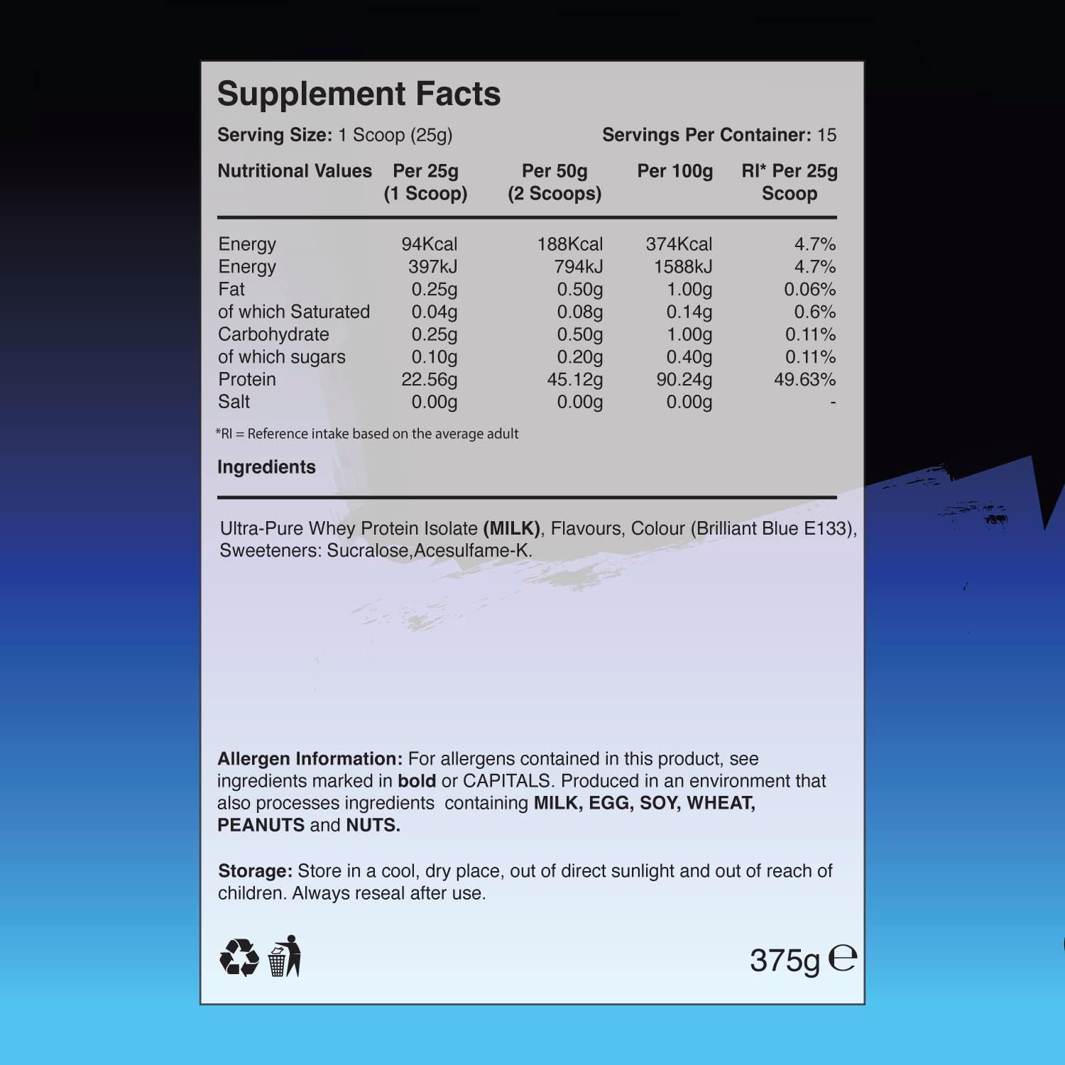Warrior Fruity Clear Whey Isolate – Rapid Digesting Protein Powder – Refreshingly Fruit Flavoured Shakes – Easy to Drink & Consume Post Workout, Low Sugar, 15 Servings (Fruit Punch, 375g) : Amazon.co.uk: Health & Personal Care