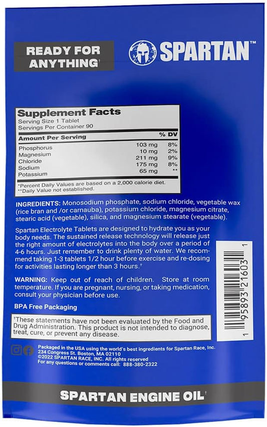 Spartan Race Hydration Tablets - Electrolyte Replacement For Rapid & S