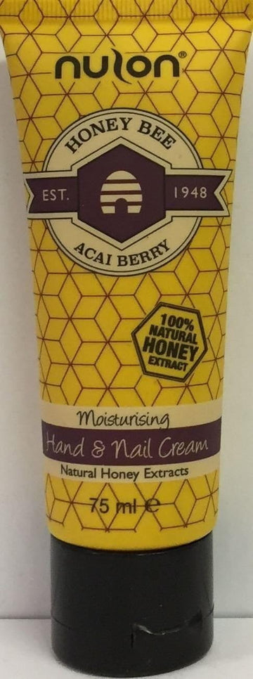 Six Packs Of Nulon Honey Bee Acai Berry Moisturising Hand & Nail Cream 75Ml