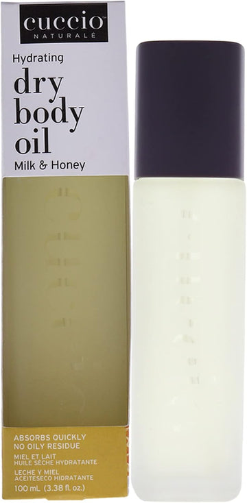 Cuccio Hydrating Dry Body Oil Milk And Honey 100Ml,Yellow