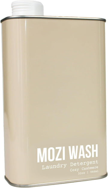 Laundry Detergent Liquid, Cozy Cashmere- Amber & Floral, 50+ Loads, Concentrated, Non Toxic, Plant Based Enzyme Cleaners, Long Lasting Luxury Clean, 32 Oz Recyclable Bottle