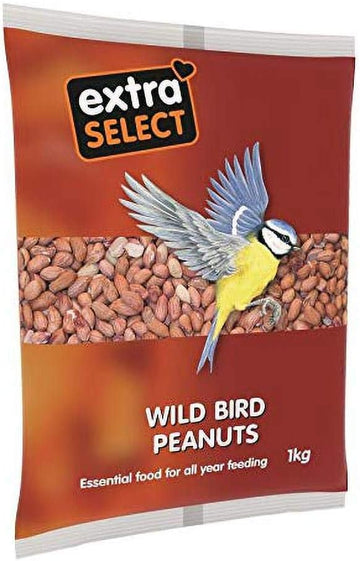 Extra Select Wild Bird Peanuts: High Grade, Protein Rich, Year Round Wild Bird Food Peanuts - Ideal For Winter Feed - 1Kg01Pnb1