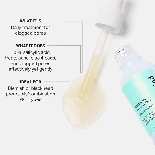 Cocokind Postbiotic Acne Serum, Salicylic Acid Serum And Bha Liquid Exfoliant - Exfoliating, Brightening And Hydrating Serum