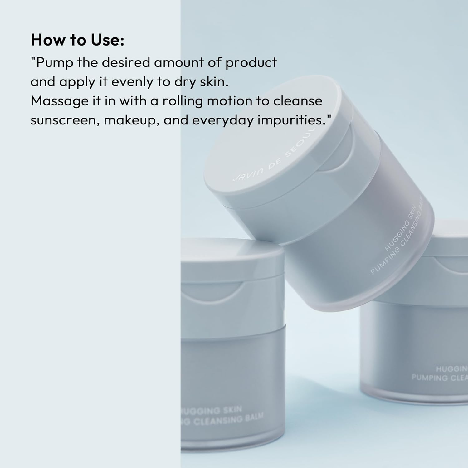 Hugging Skin Pumping Cleansing Balm | Cream-To-Oil Cleanser | Dissolves Makeup With Rice & Shea Butter | Non-Irritating | 55Ml