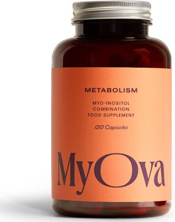 Myova Metabolism Pcos Supplement - 120 Capsules, 30-Day Supply - 2000Mg Myo-Inositol For Pcos Support - Pcos Supplement Weight Loss, Assist Weight Management & Balance Glucose Levels – Uk Made