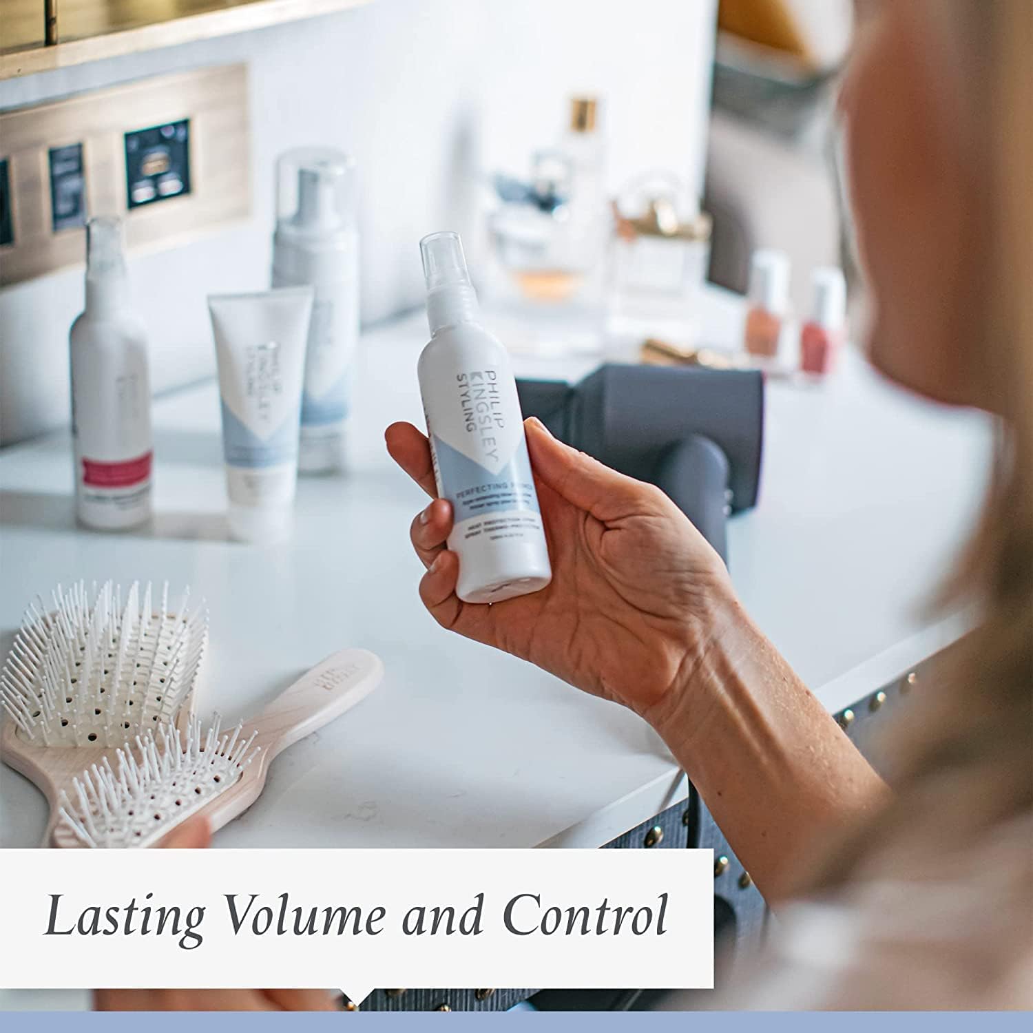 Philip Kingsley | Perfecting Primer Heat Protection Spray For Hair | Anti-Frizz Style Extending Primer with Invisible Hold | Protects Hair, Holds Style and Adds Volume and Shine | 125ml : Amazon.co.uk: Beauty