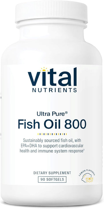 Vital Nutrients Ultra Pure Fish Oil 800 (Pharmaceutical Grade) | Omega